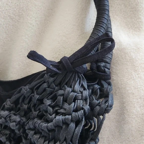 Clever Carriage Company Positano Hand Macrame Satchel - Picture 6 of 8